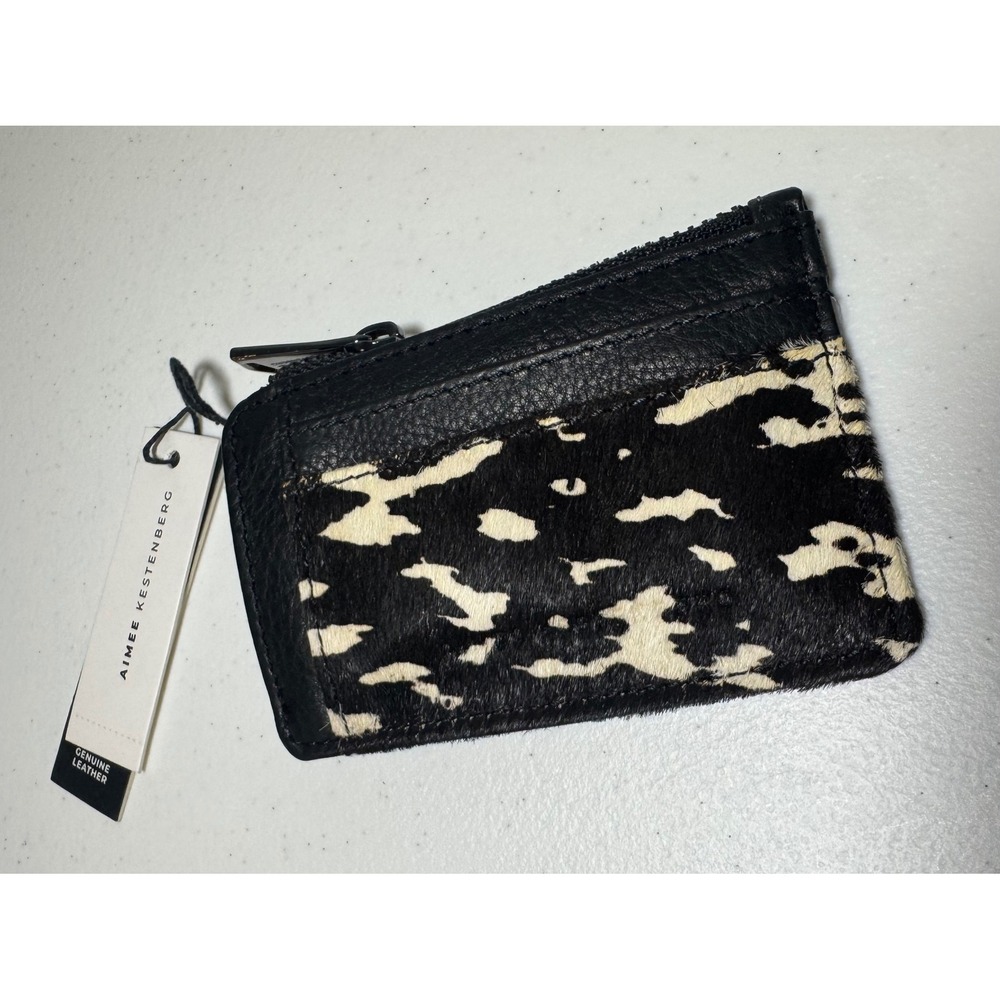 Aimee Kestenberg Alia Skinny ID Case Static Haircalf Leather Wallet AK504701N